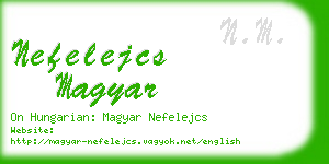 nefelejcs magyar business card